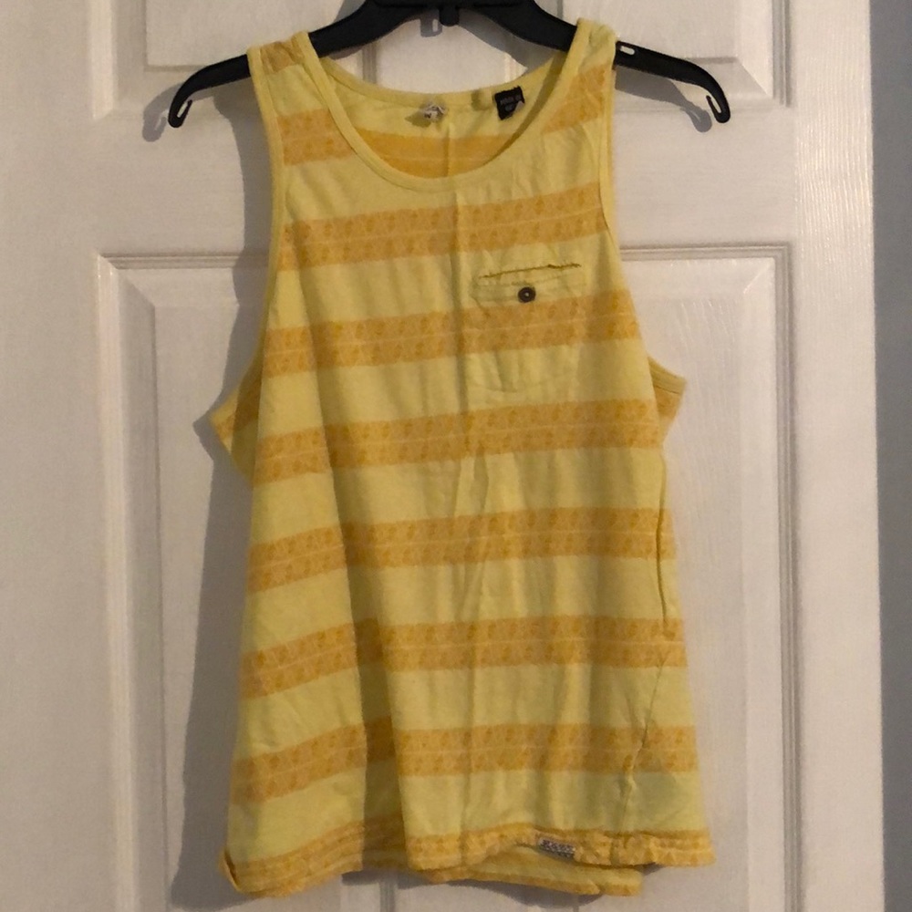 Yellow Tank Top with front pocket!